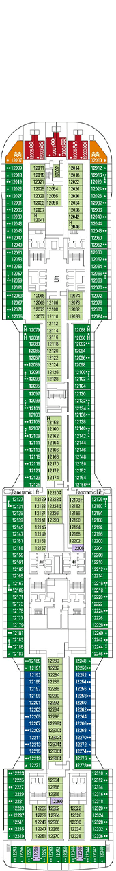 MSC Meraviglia Deck plan & cabin plan