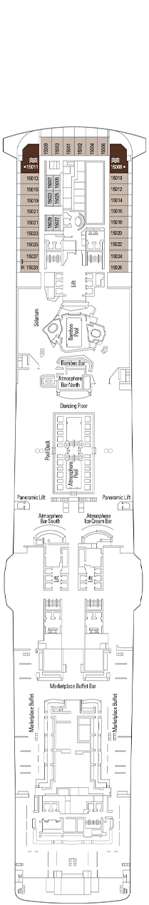 MSC Meraviglia Deck plan &amp; cabin plan