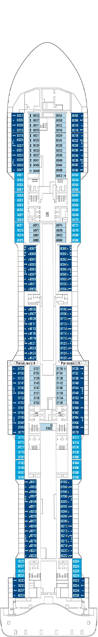 MSC Meraviglia Deck plan & cabin plan