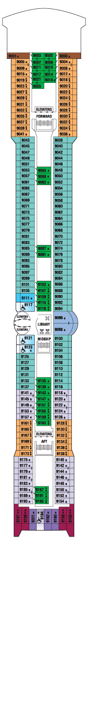 Celebrity Millennium Deck plan &amp; cabin plan