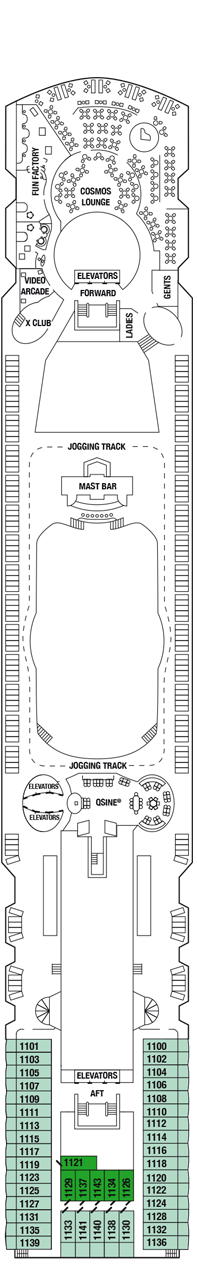 Celebrity Millennium Deck plan &amp; cabin plan