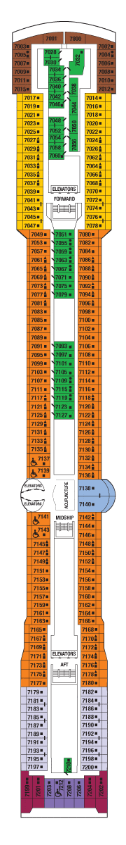 Celebrity Millennium Deck plan &amp; cabin plan