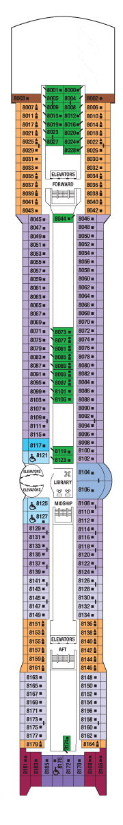 Celebrity Millennium Deck plan &amp; cabin plan