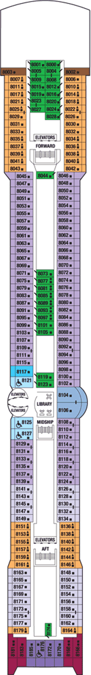 Celebrity Millennium Deck plan &amp; cabin plan