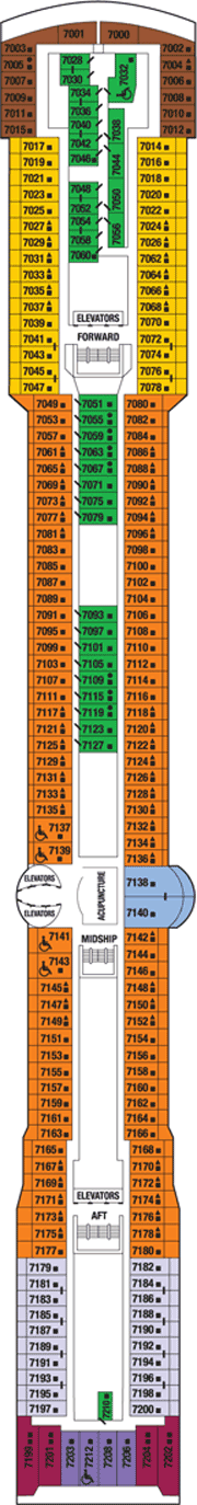 Deck plan GTS Celebrity Millennium from 03/06/2016