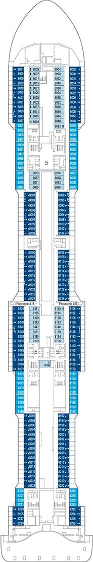 MSC Meraviglia Deck plan & cabin plan