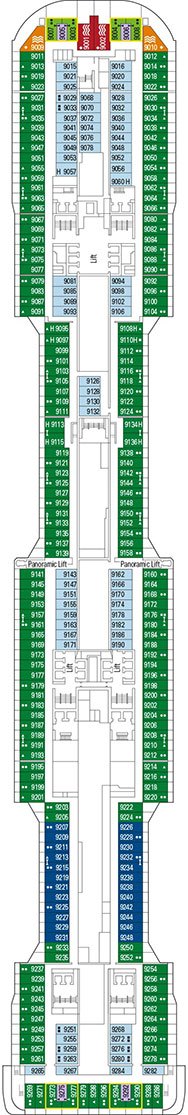 MSC Meraviglia Deck plan & cabin plan