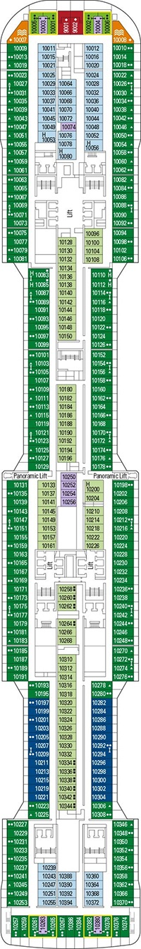 MSC Meraviglia Deck plan & cabin plan