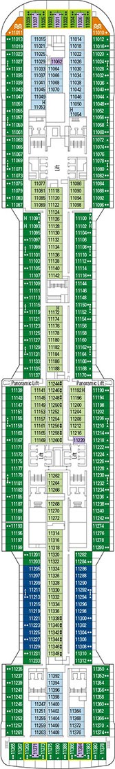 MSC Meraviglia Deck plan & cabin plan