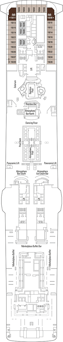 MSC Meraviglia Deck plan & cabin plan