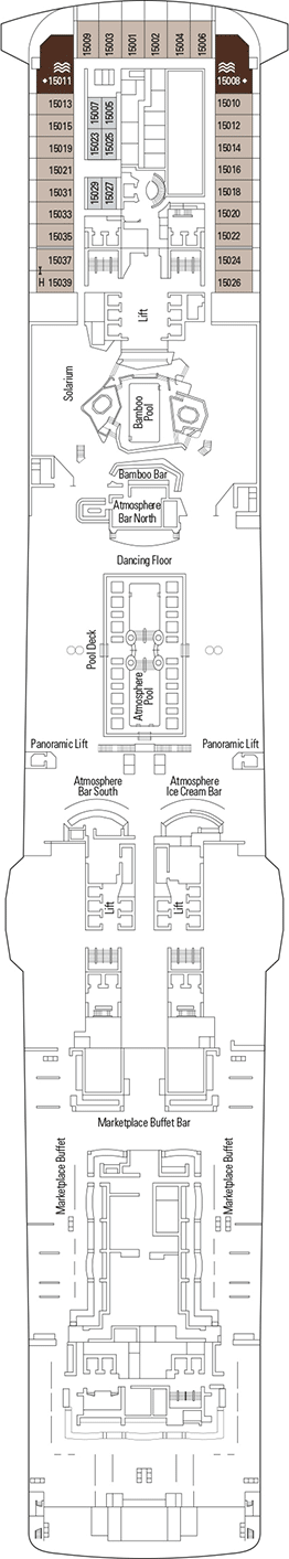 MSC Meraviglia Deck plan & cabin plan