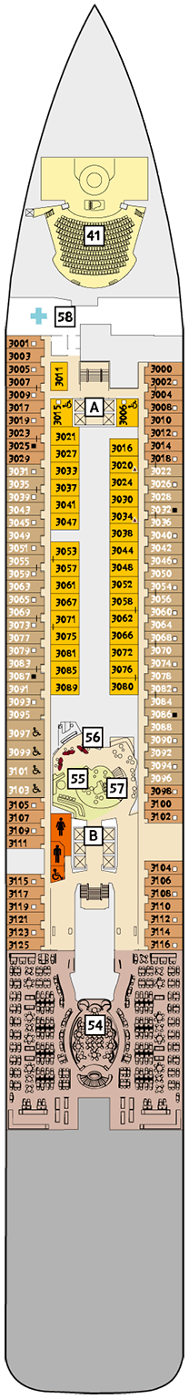 Mein Schiff 5 Deck plan & cabin plan