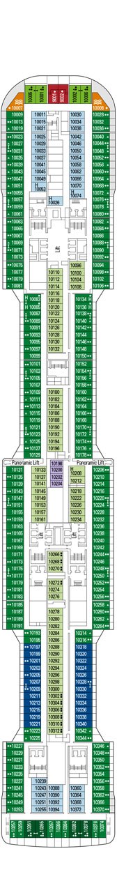 MSC Bellissima Deck plan & cabin plan