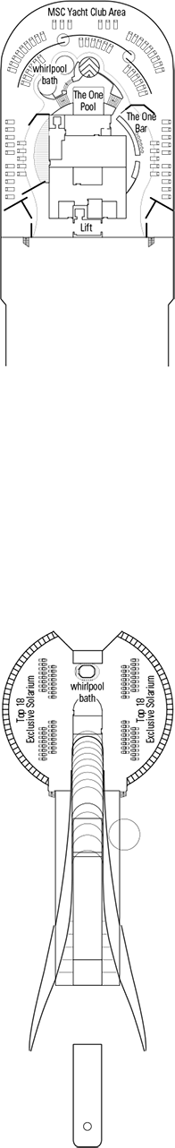 MSC Fantasia Deck plan & cabin plan