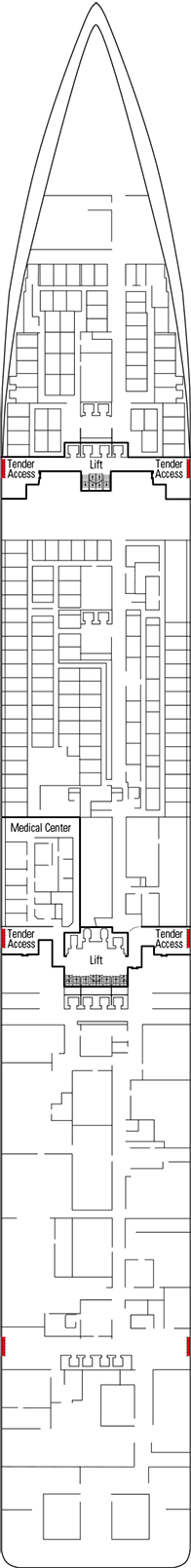 MSC Fantasia Deck plan & cabin plan