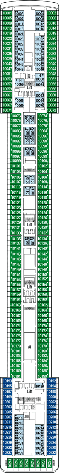 MSC Musica Deck plan & cabin plan