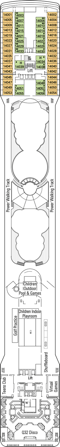 MSC Musica Deck plan & cabin plan