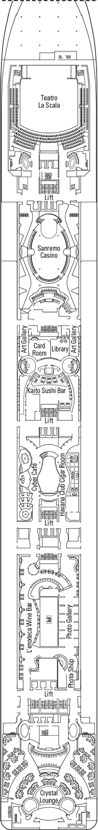 MSC Musica Deck plan & cabin plan