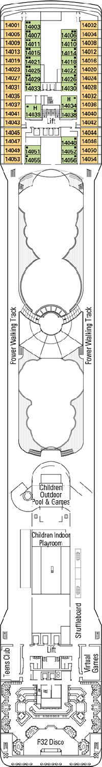 MSC Orchestra Deck plan & cabin plan