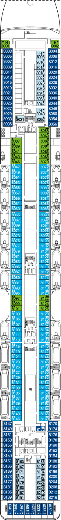 MSC Orchestra Deck plan & cabin plan