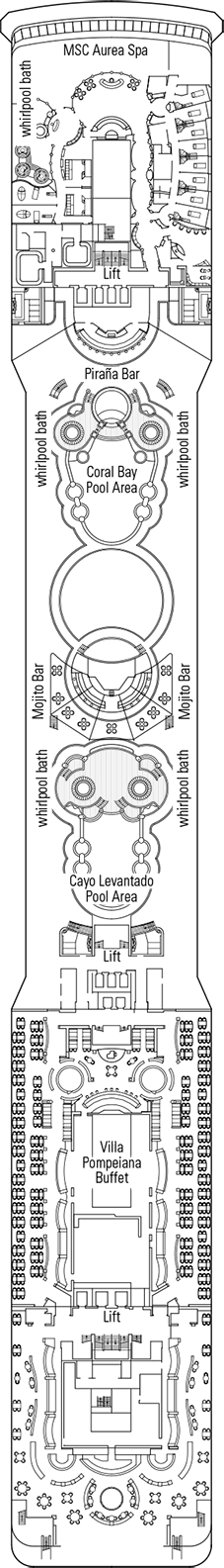 MSC Poesia Deck plan & cabin plan