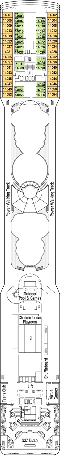 MSC Poesia Deck plan & cabin plan