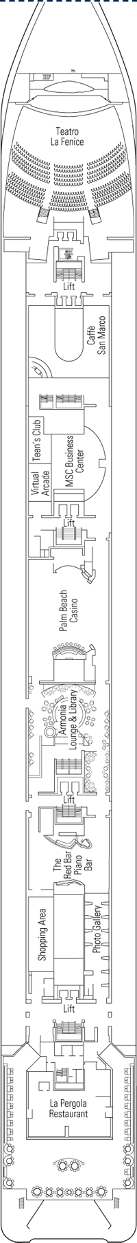 Deck plan MSC Armonia from 10/05/2016