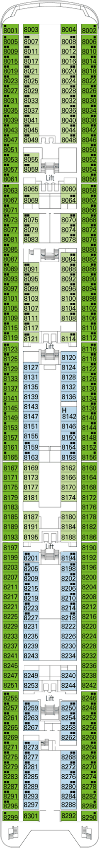 Deck plan MSC Armonia from 10/05/2016