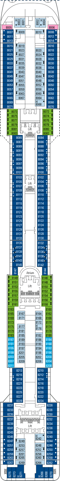 Deck plan MSC Divina from 10/05/2016