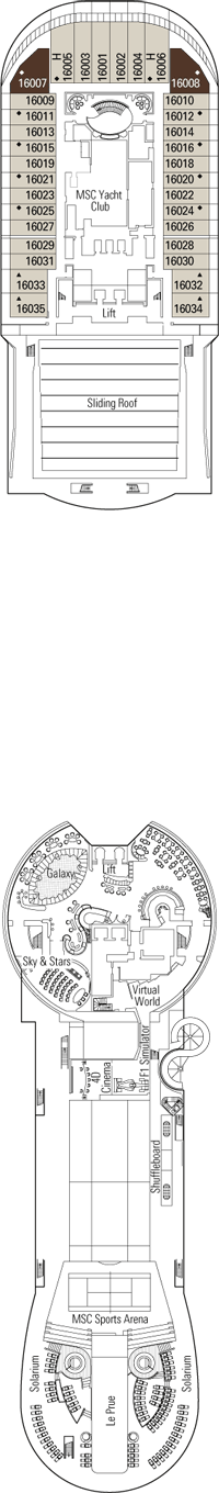 Deck plan MSC Divina from 10/05/2016