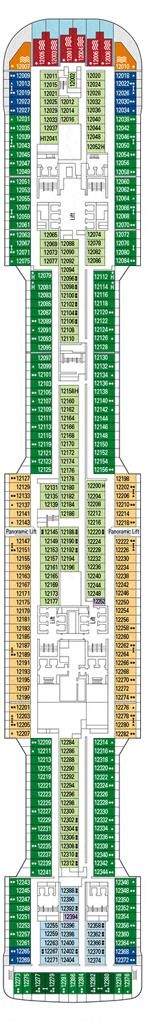 MSC Grandiosa Deck plan & cabin plan