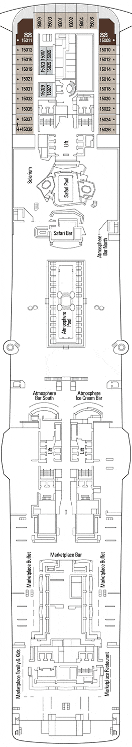 MSC Grandiosa Deck plan & cabin plan