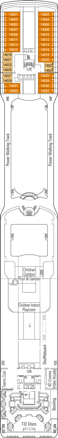 MSC Magnifica Deck Plan & Cabin Plan