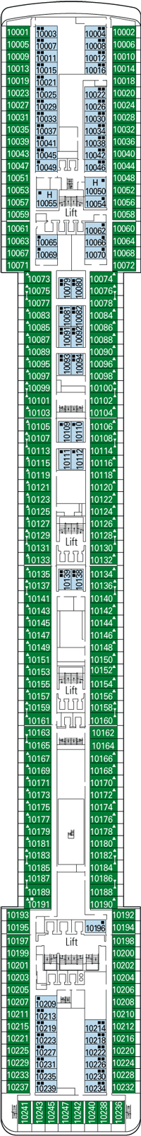 Deck plan MSC Orchestra from 09/05/2016