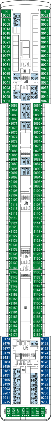 Deck plan MSC Orchestra from 09/05/2016