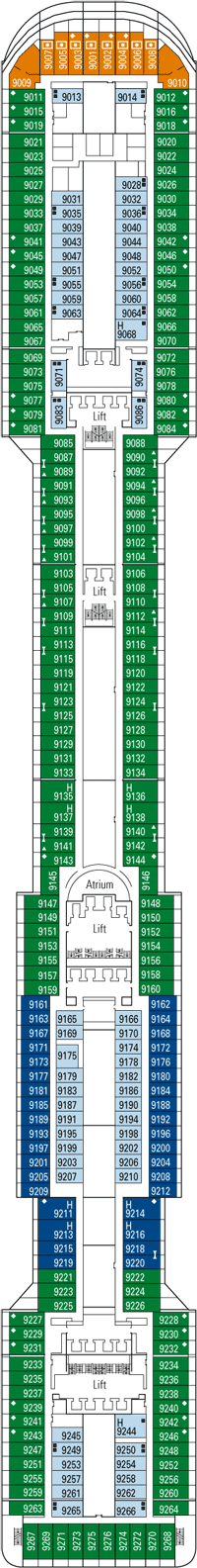 MSC Preziosa Deck plan & cabin plan