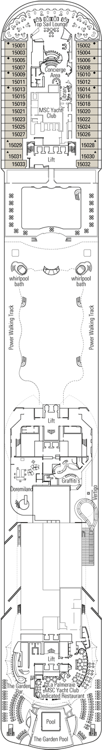 Msc Preziosa Deck Plan Cabin Plan