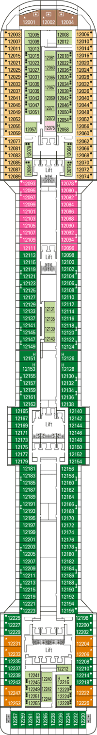 MSC Splendida Deckplan Kabinen Plan Ab 09 05 2016 Bis 26 04 2019