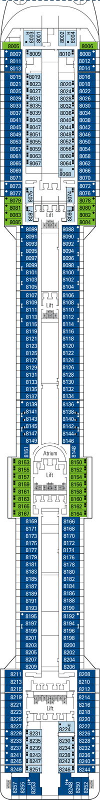 Deck plan MSC Splendida from 09/05/2016