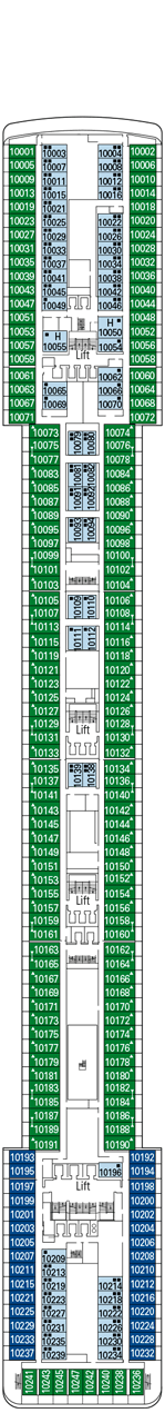 MSC Musica Deck plan & cabin plan
