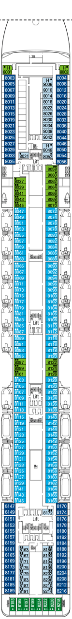 MSC Musica Deck plan & cabin plan