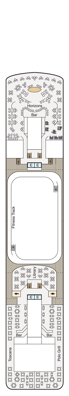 Oceania Nautica Deck plan & cabin plan