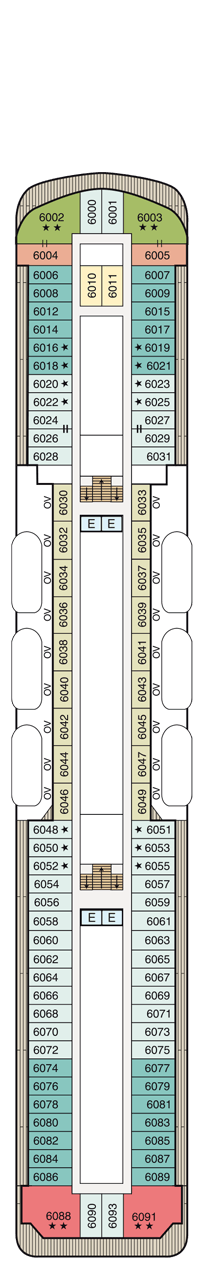 Oceania Nautica Deck plan & cabin plan