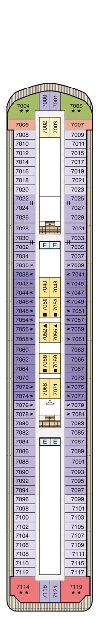 Oceania Nautica Deck plan & cabin plan