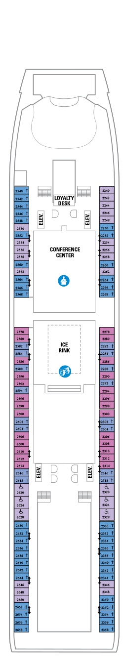 Navigator of the Seas Deck plan & cabin plan