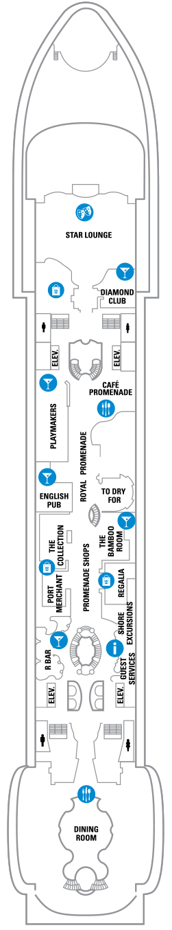 Navigator of the Seas Deck plan & cabin plan