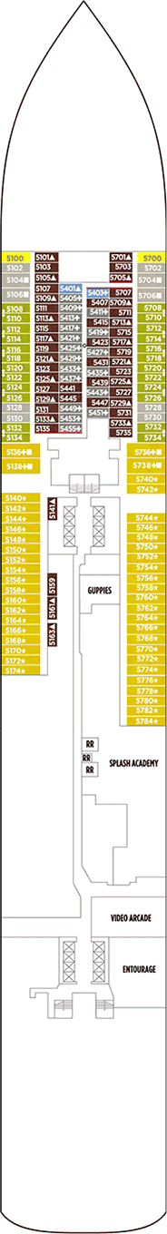 Norwegian Bliss Deck plan & cabin plan
