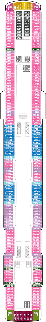 Norwegian Bliss Deck plan & cabin plan