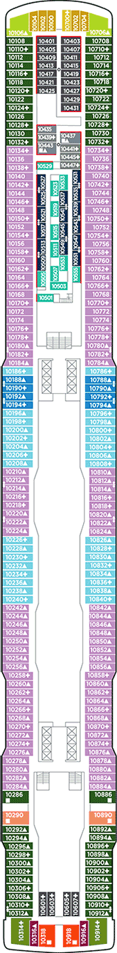 Norwegian Bliss Deck plan & cabin plan