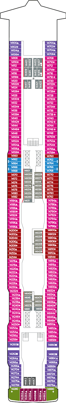 Norwegian Bliss Deck plan & cabin plan